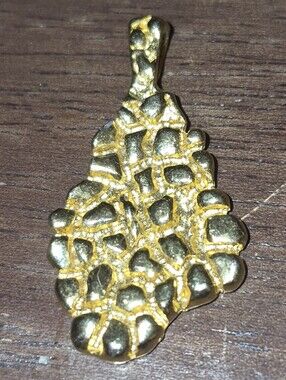 Faux Gold Nugget Pendant